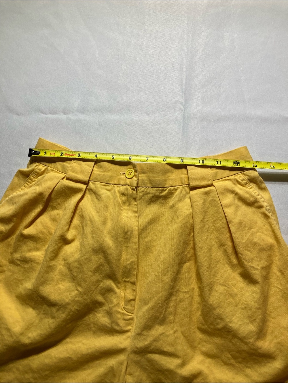 JH Collectibles Bright Yellow Pleated High-Rise Shorts - Picture 8 of 11